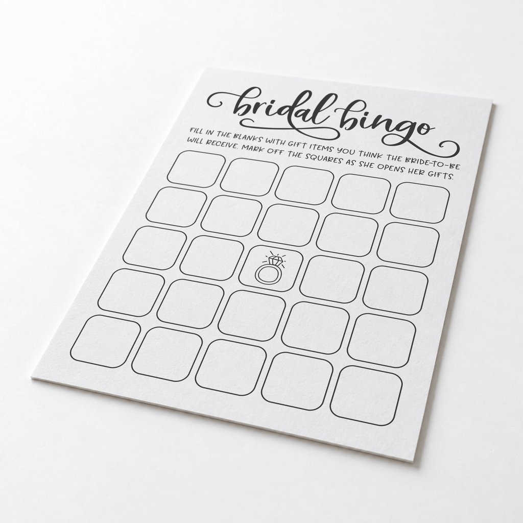 Bridal Bingo Bridal Shower Game