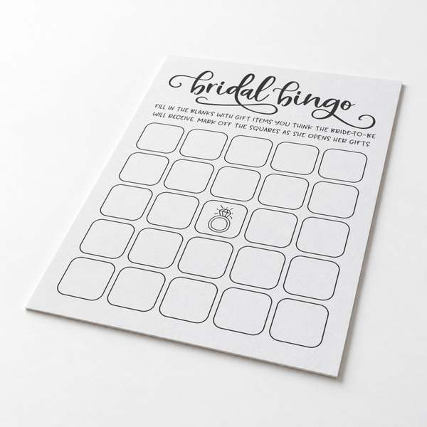 Bridal Bingo Bridal Shower Game