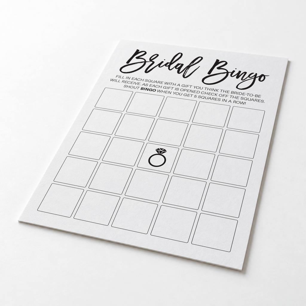 Bridal Bingo Bridal Shower Game