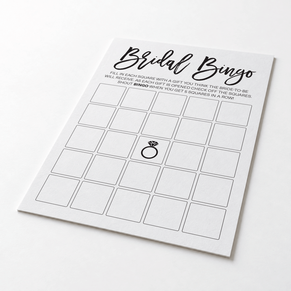 Bridal Bingo Bridal Shower Game