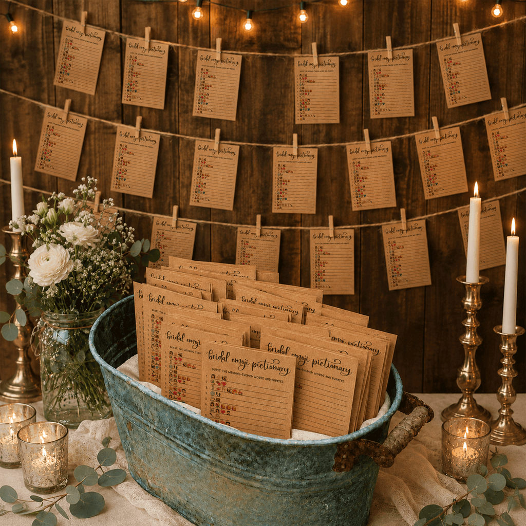 Bridal Emoji Pictionary Bridal Shower Game