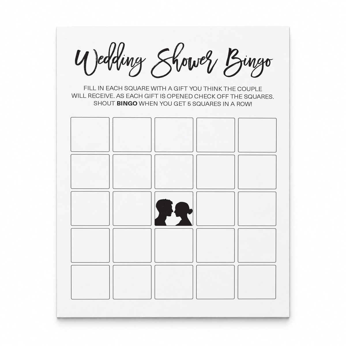 Wedding Shower Bingo - Wedding Shower Game