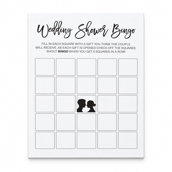Wedding Shower Bingo - Wedding Shower Game
