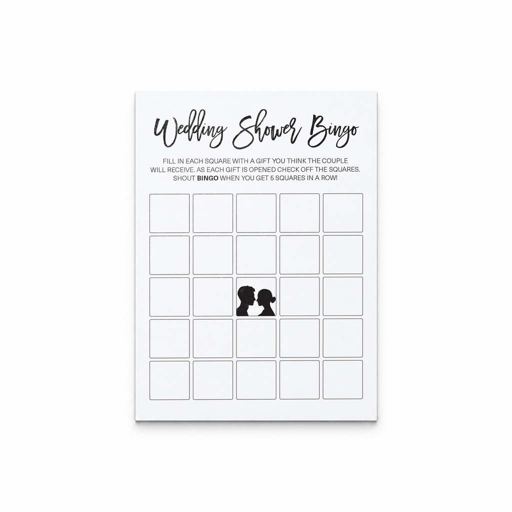 Wedding Shower Bingo - Wedding Shower Game