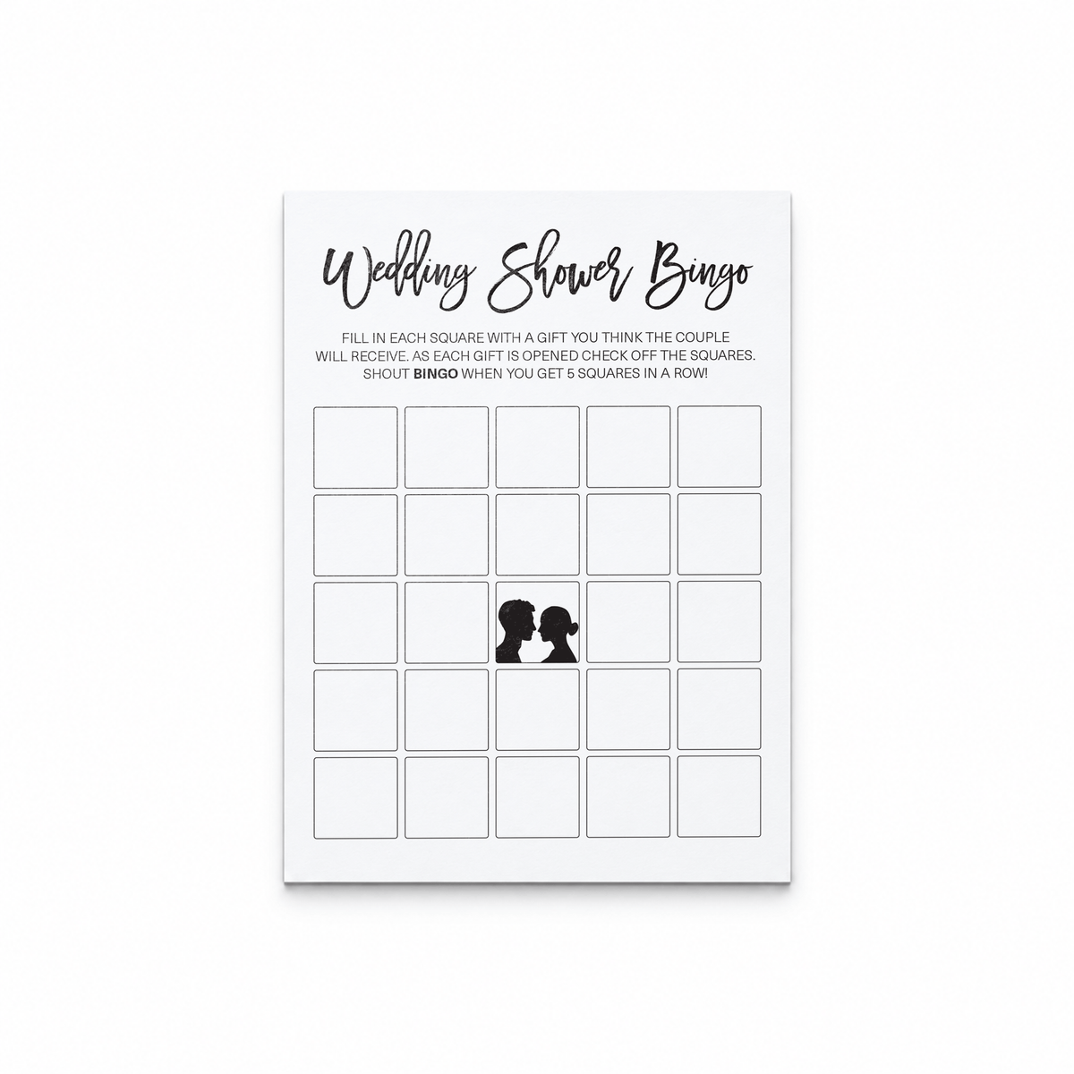 Wedding Shower Bingo - Wedding Shower Game