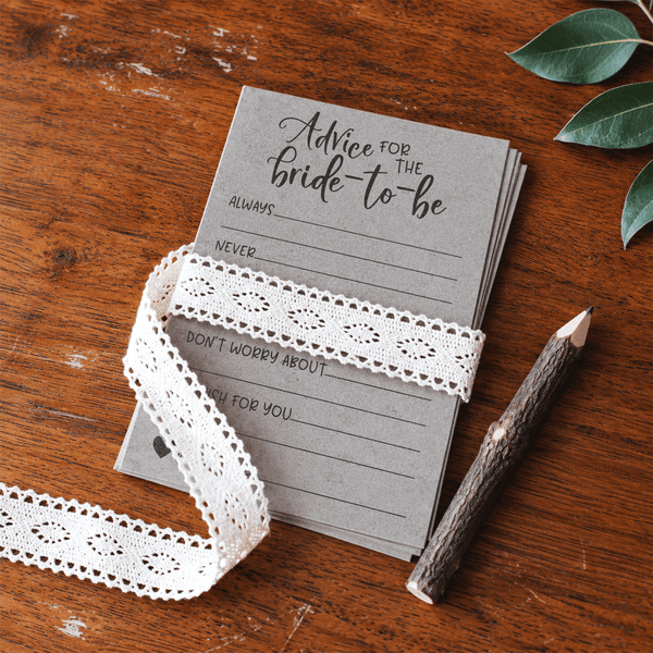 Advice for the Bride Bridal Shower Activity