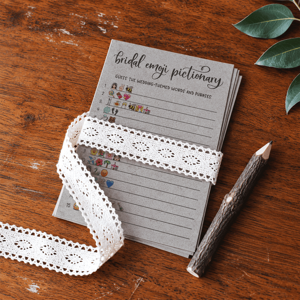 Bridal Emoji Pictionary Bridal Shower Game