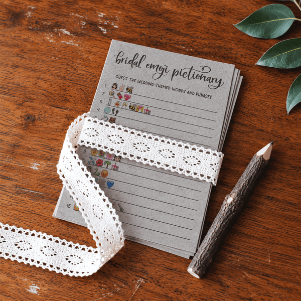 Bridal Emoji Pictionary Bridal Shower Game