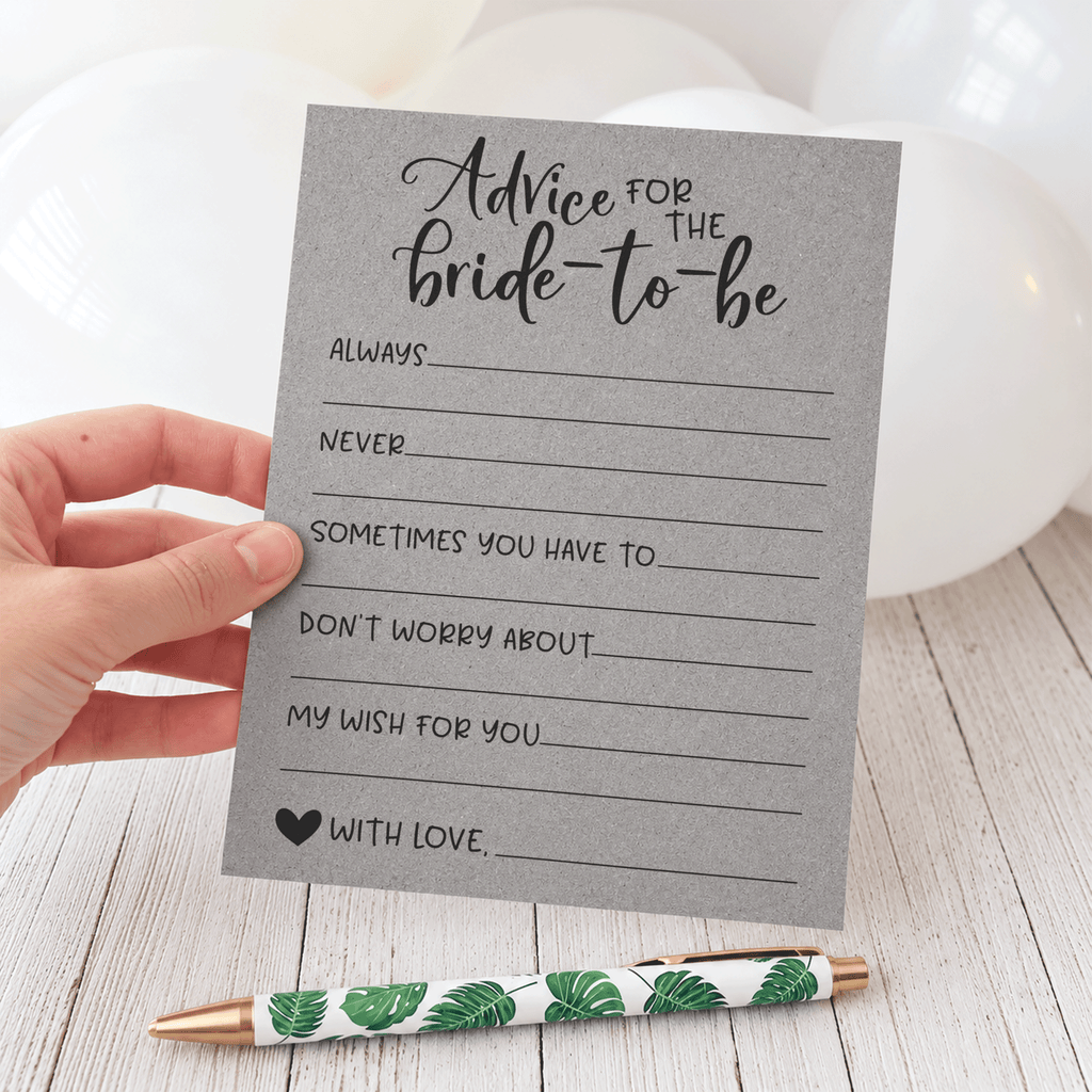 Advice for the Bride Bridal Shower Activity