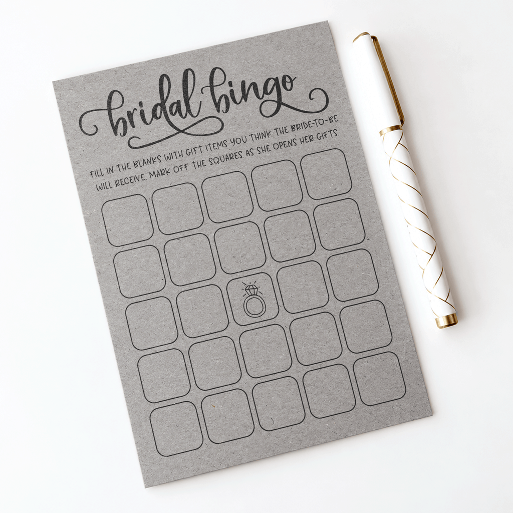 Bridal Bingo Bridal Shower Game