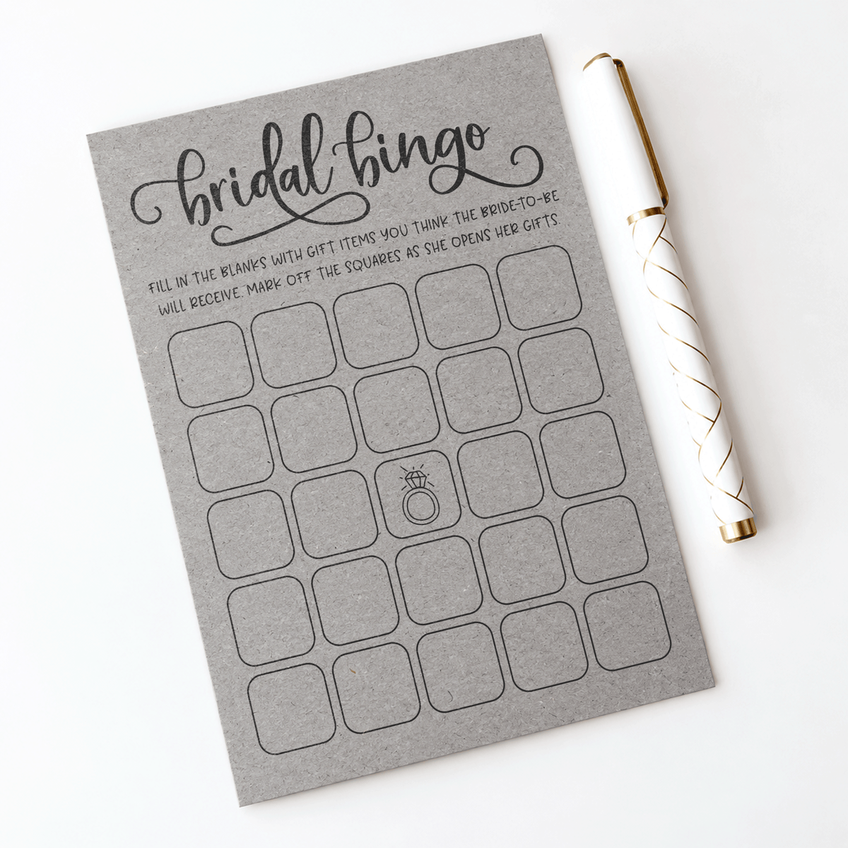 Bridal Bingo Bridal Shower Game