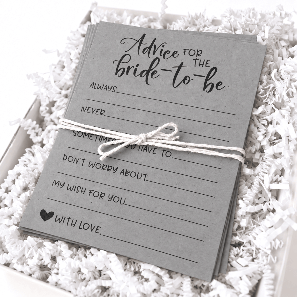Advice for the Bride Bridal Shower Activity