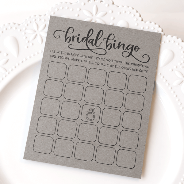Bridal Bingo Bridal Shower Game
