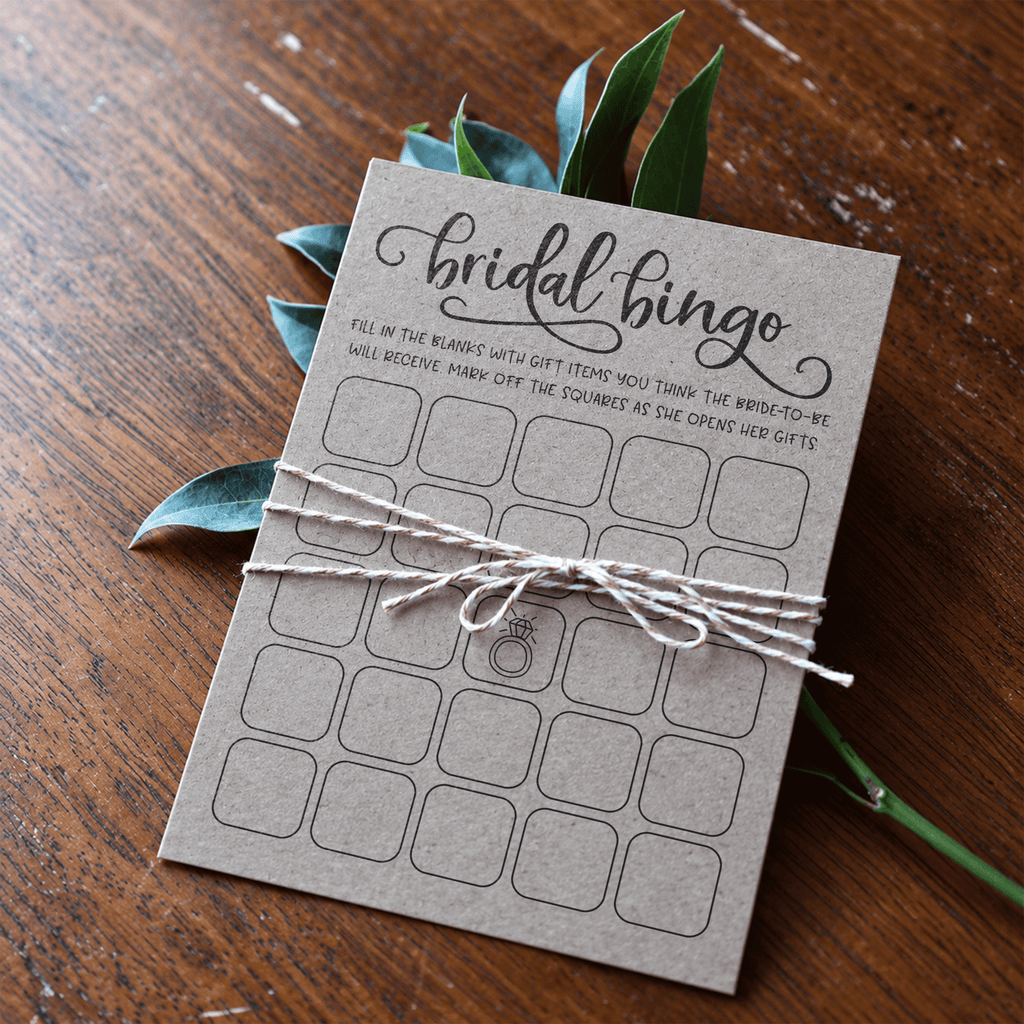 Bridal Bingo Bridal Shower Game