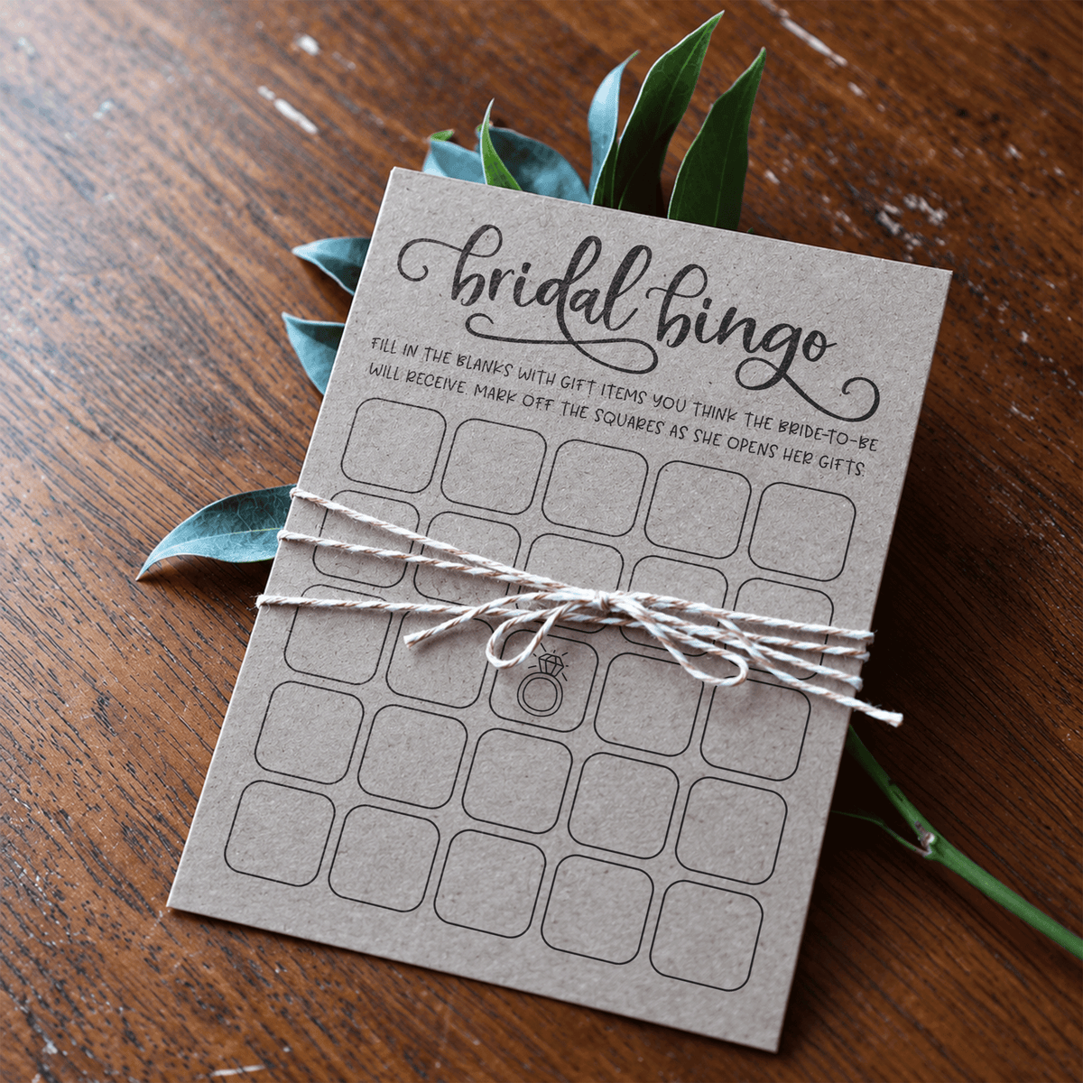 Bridal Bingo Bridal Shower Game
