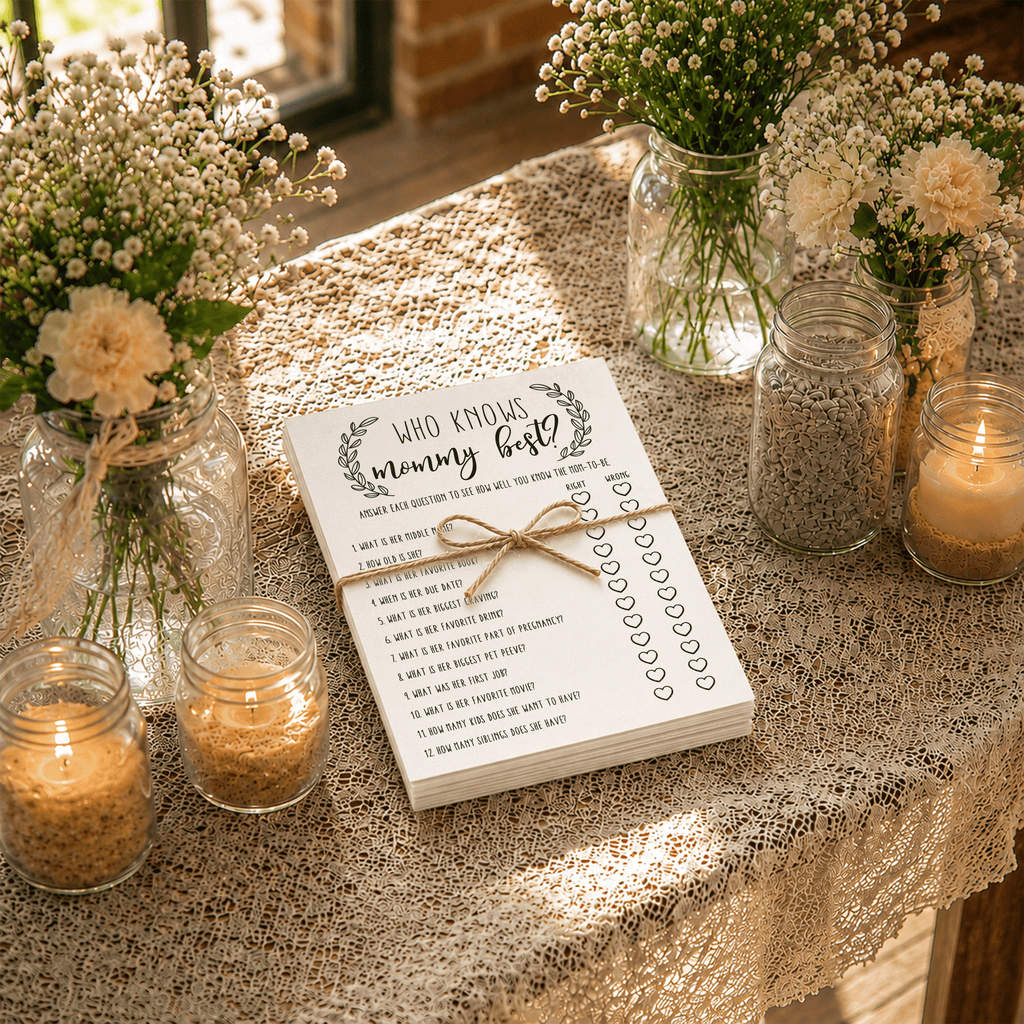 Who Knows Mommy Best Baby Shower Game