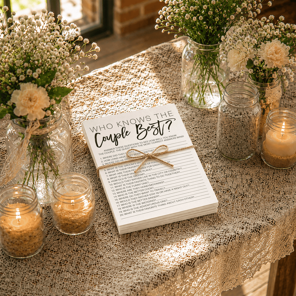 Who Knows The Couple Best Bridal Shower Game