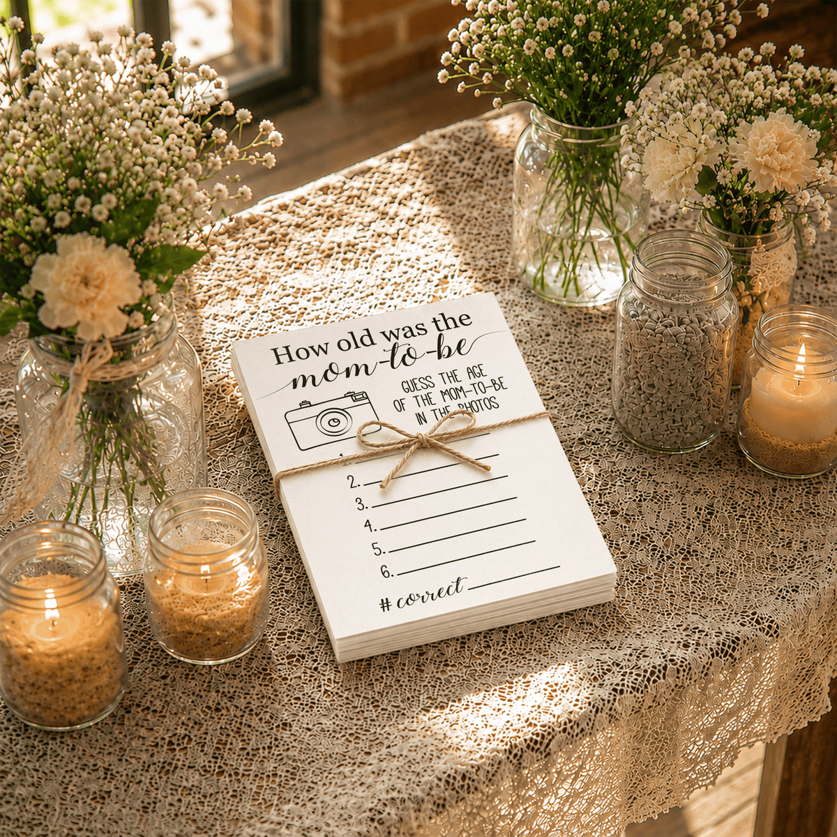 How Old was the Mom-to-be Baby Shower Game