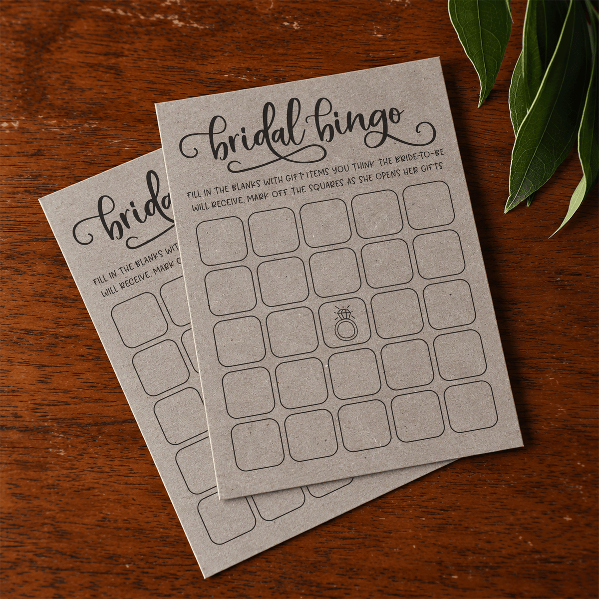 Bridal Bingo Bridal Shower Game