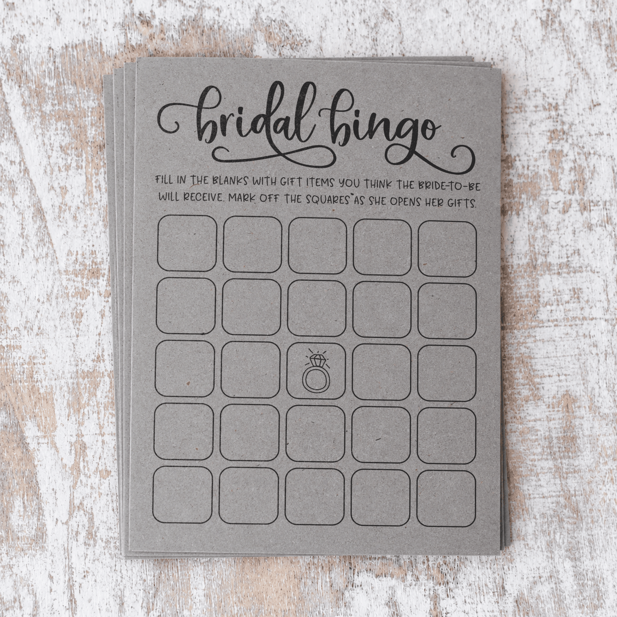 Bridal Bingo Bridal Shower Game
