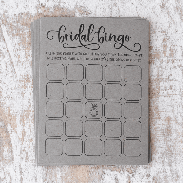 Bridal Bingo Bridal Shower Game