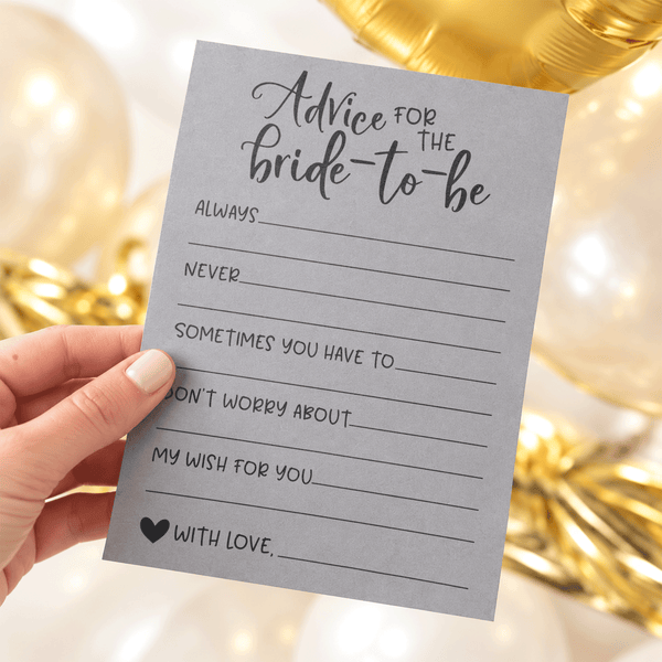 Advice for the Bride Bridal Shower Activity