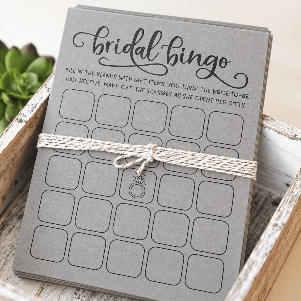 Bridal Bingo Bridal Shower Game