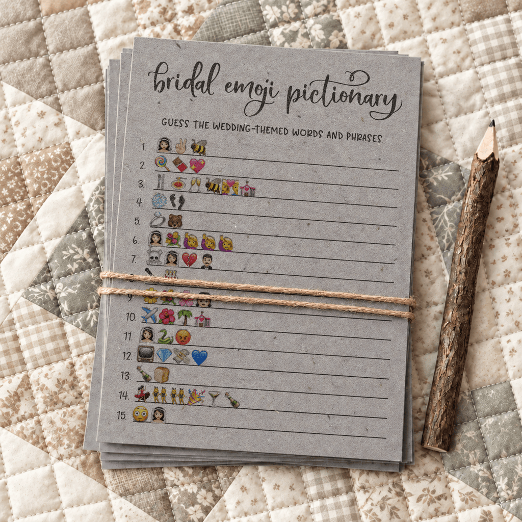 Bridal Emoji Pictionary Bridal Shower Game