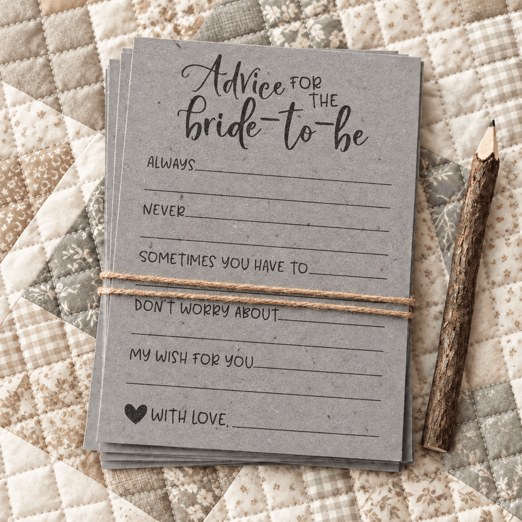 Advice for the Bride Bridal Shower Activity