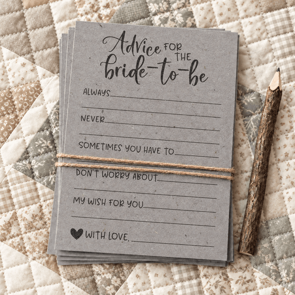 Advice for the Bride Bridal Shower Activity