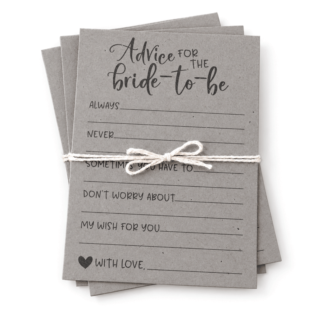 Advice for the Bride Bridal Shower Activity