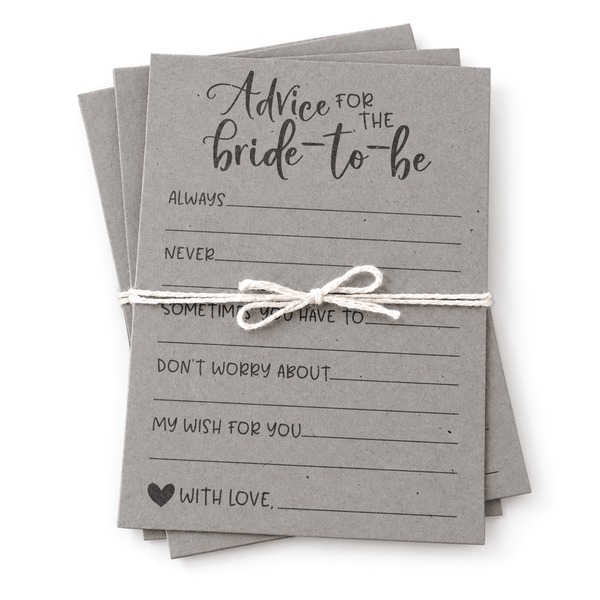 Advice for the Bride Bridal Shower Activity