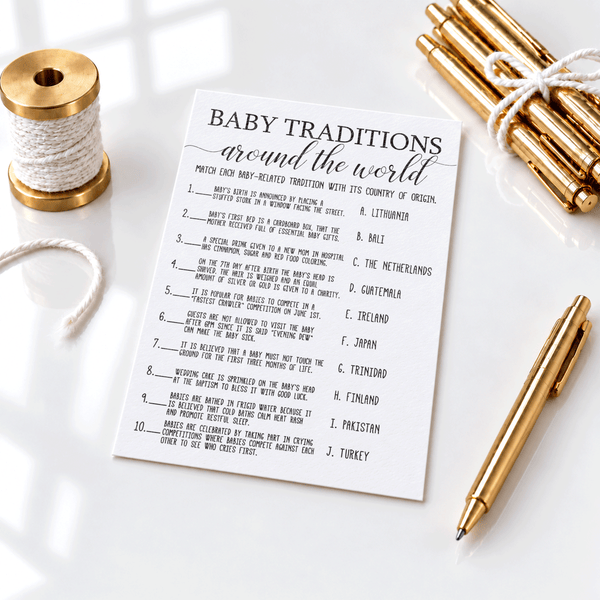 Baby Traditions Baby Shower Game