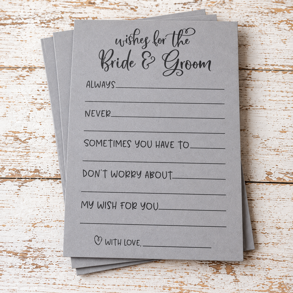 Wishes for the Bride and Groom Bridal Shower Activity