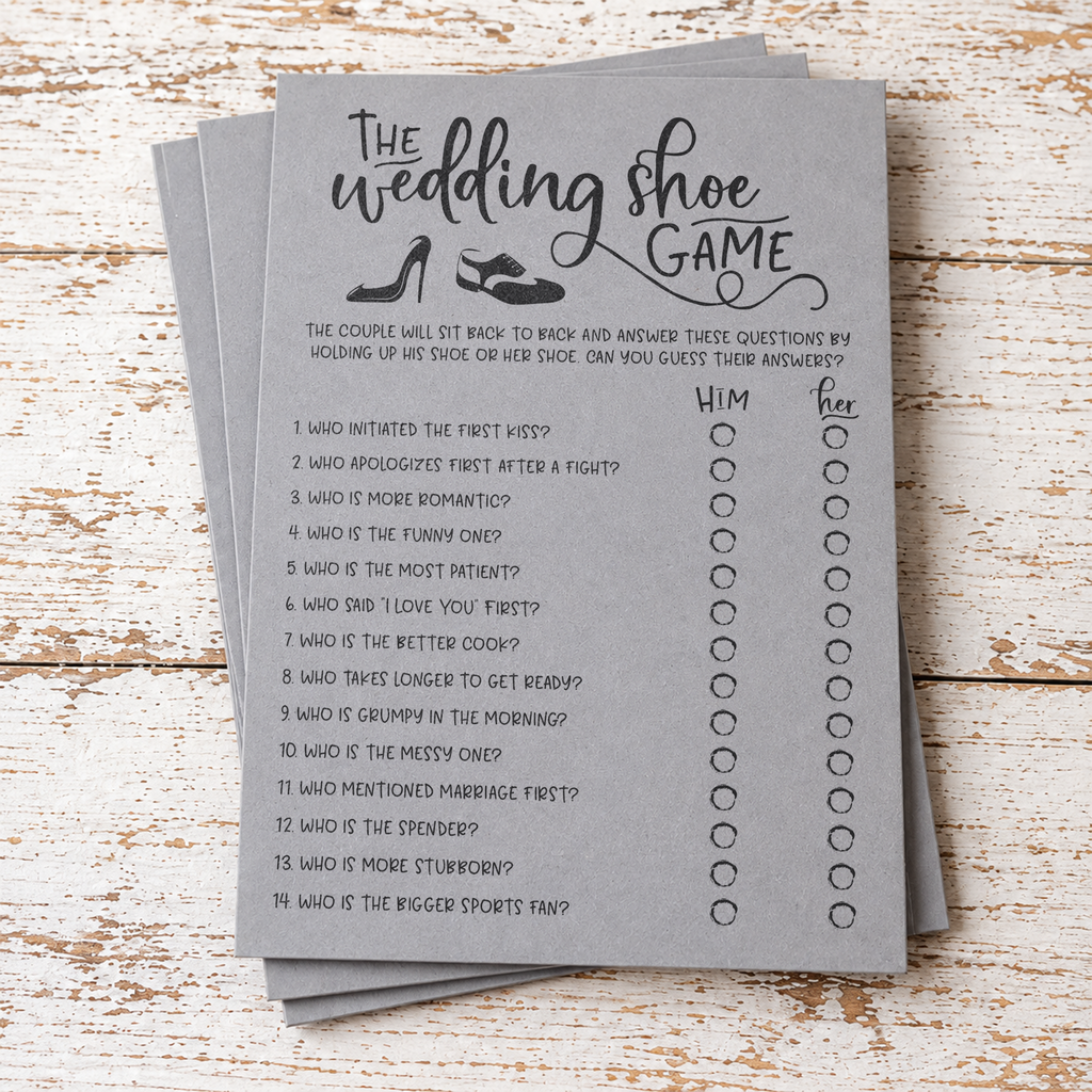 The Wedding Shoe Bridal Shower Game