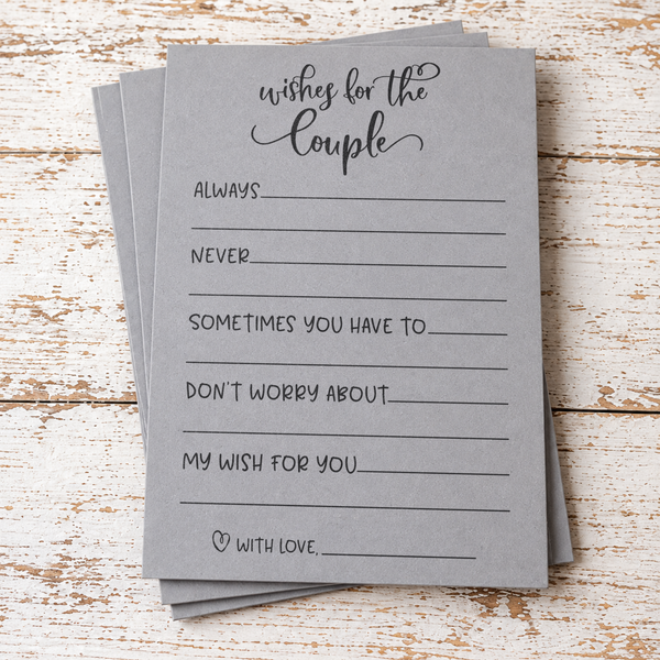 Wishes for the Couple - Bridal Shower Activity