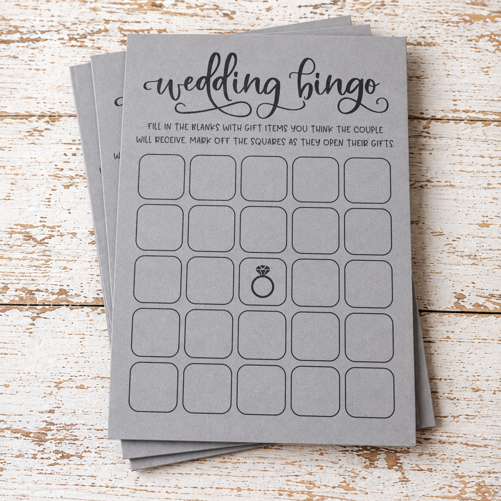 Wedding Bingo - Wedding Shower Game