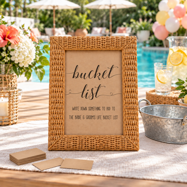 Bucket List Bridal Shower Activity