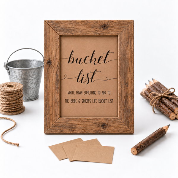 Bucket List Bridal Shower Activity