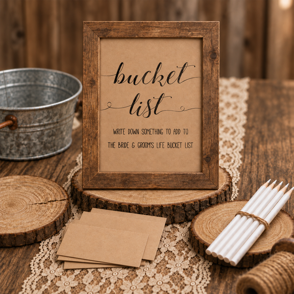 Bucket List Bridal Shower Activity