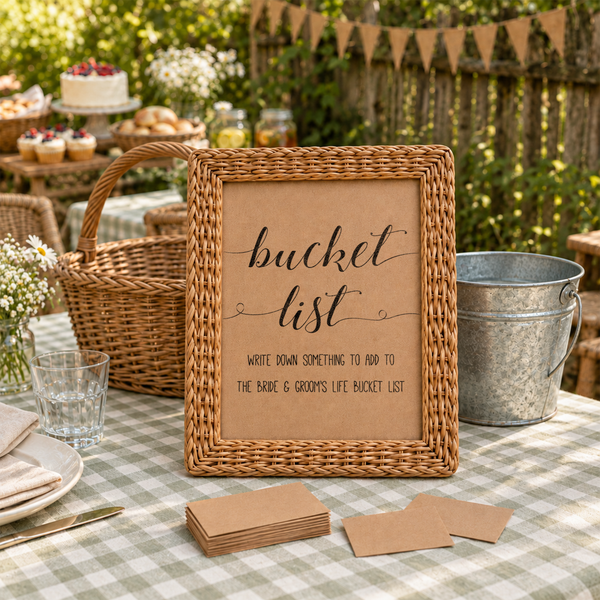 Bucket List Bridal Shower Activity