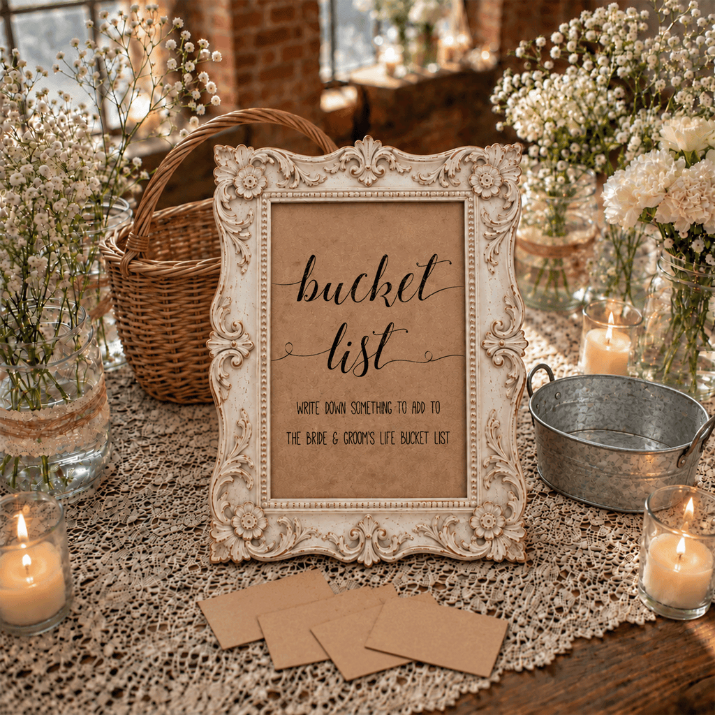 Bucket List Bridal Shower Activity