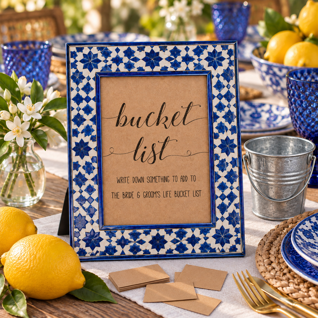 Bucket List Bridal Shower Activity
