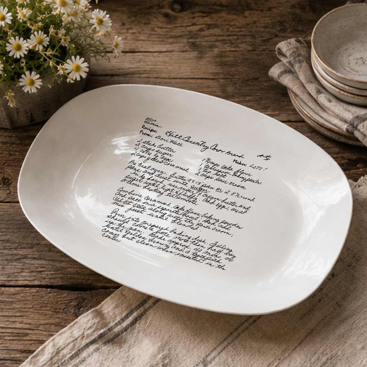 Handwriting Platter