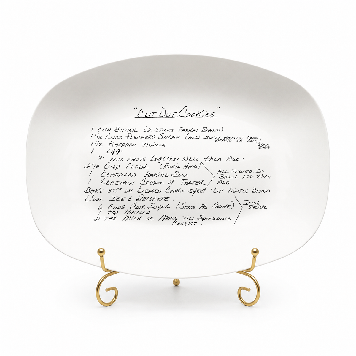 Handwriting Platter