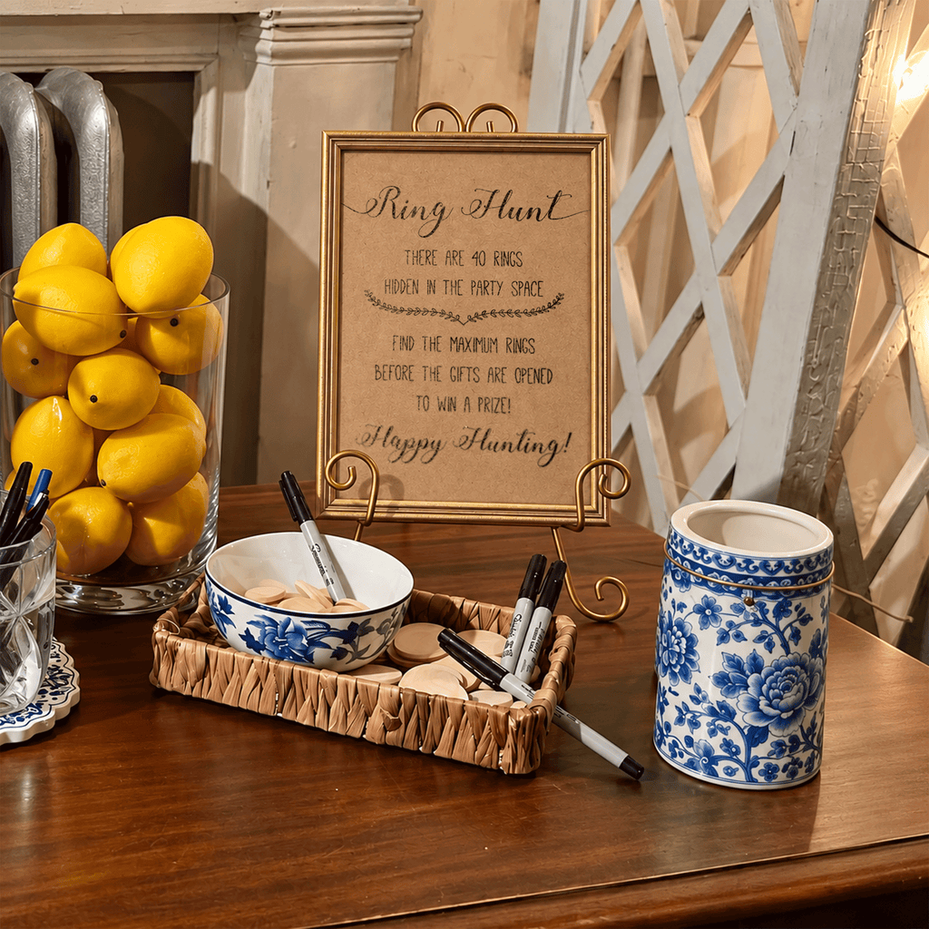 Ring Hunt Bridal Shower Game Sign