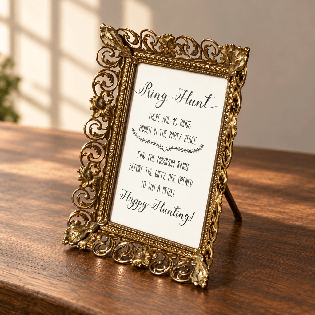Ring Hunt Bridal Shower Game Sign