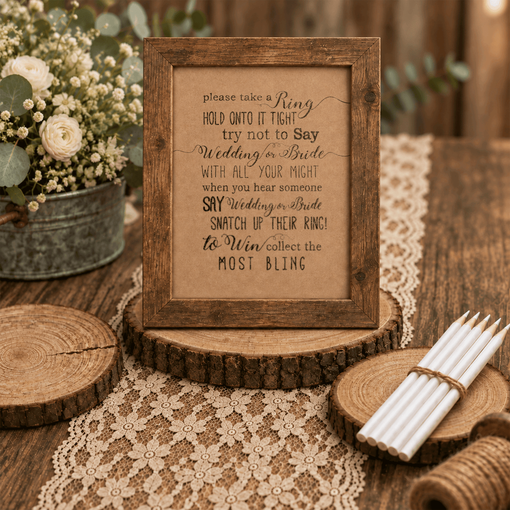 Please Take A Ring Bridal Shower Sign