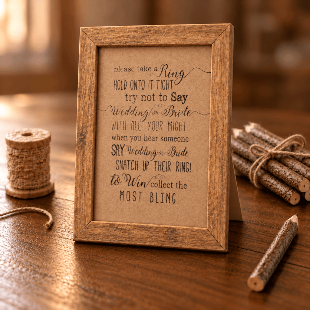 Please Take A Ring Bridal Shower Sign