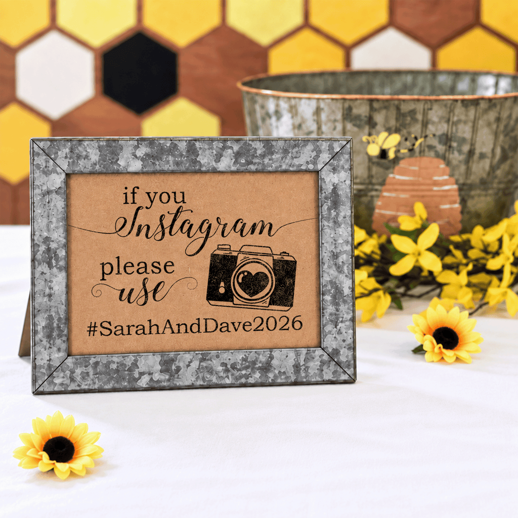 Instagram Hashtag Bridal Shower Sign